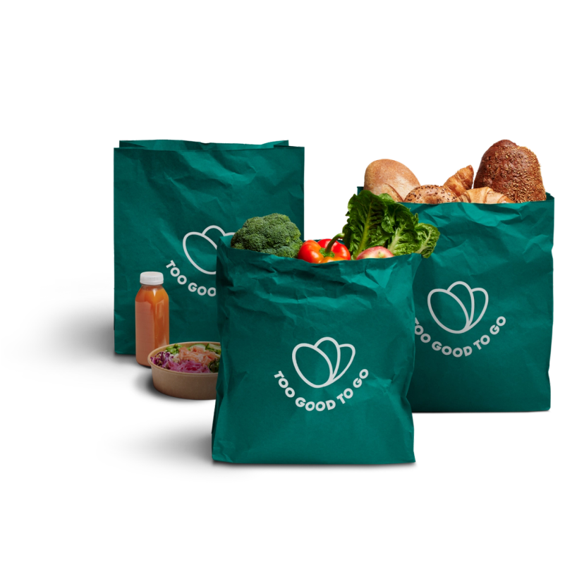 boodschappen tassen van too good to go